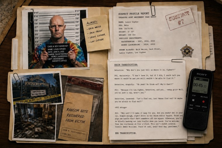 Case file 04 &mdash; suspect Louis Cipher