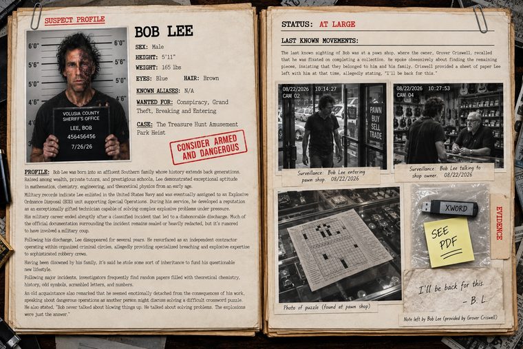 Case file 07 &mdash; suspect Bob Lee