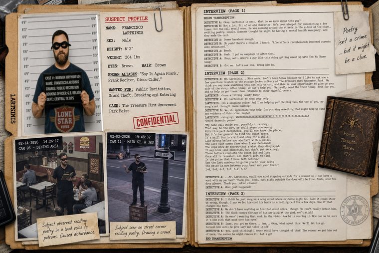 Case file 09 &mdash; suspect Francisco Lartsinis