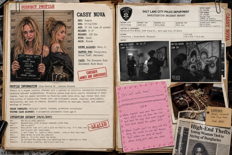 Case file 12 &mdash; suspect Cassy Nova