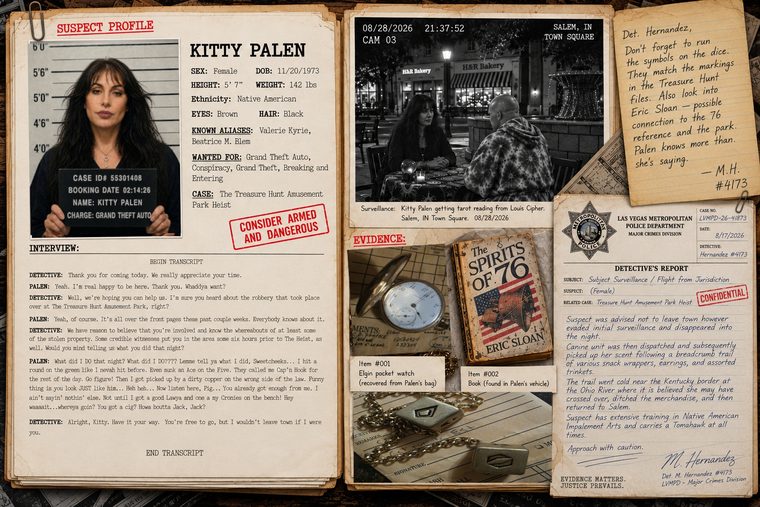 Case file 15 &mdash; suspect Kitty Palen