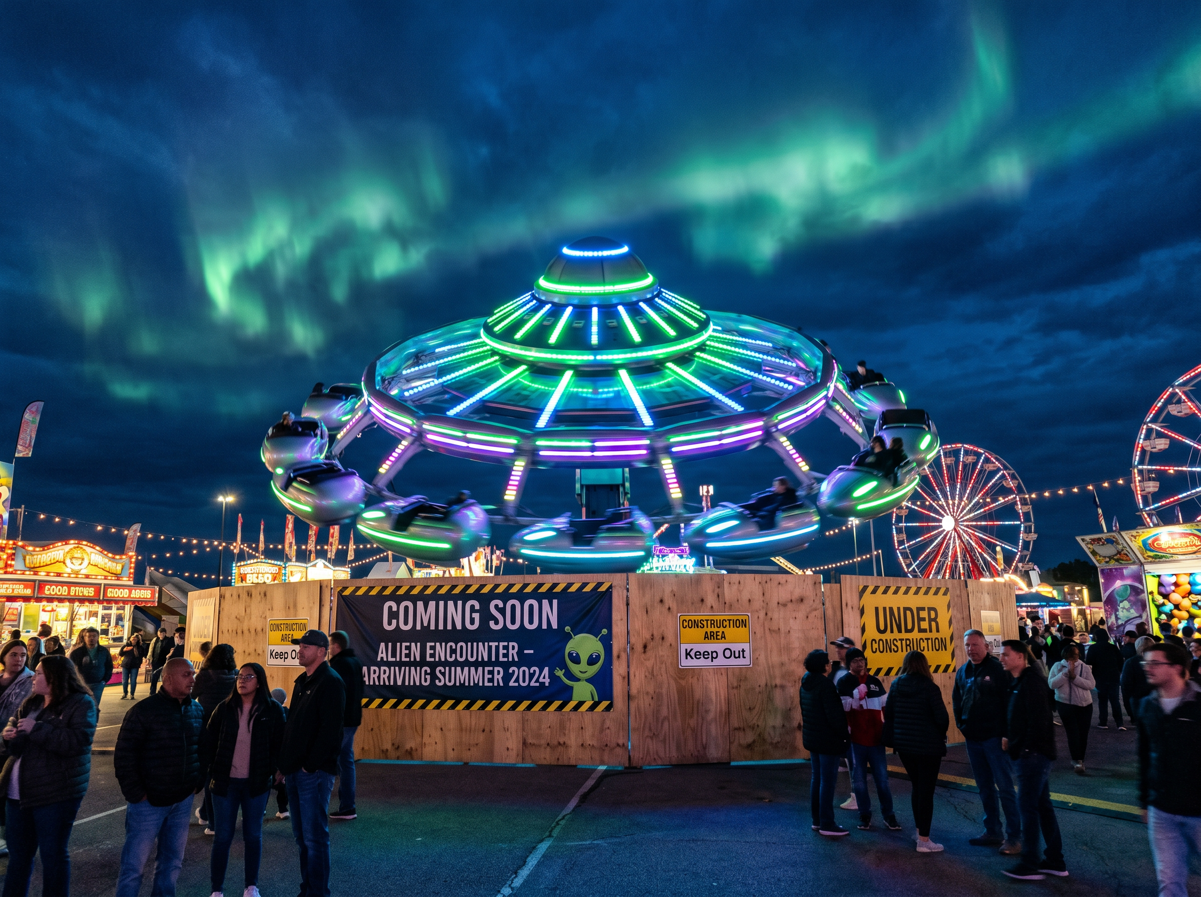 Agents vs Aliens UFO ride