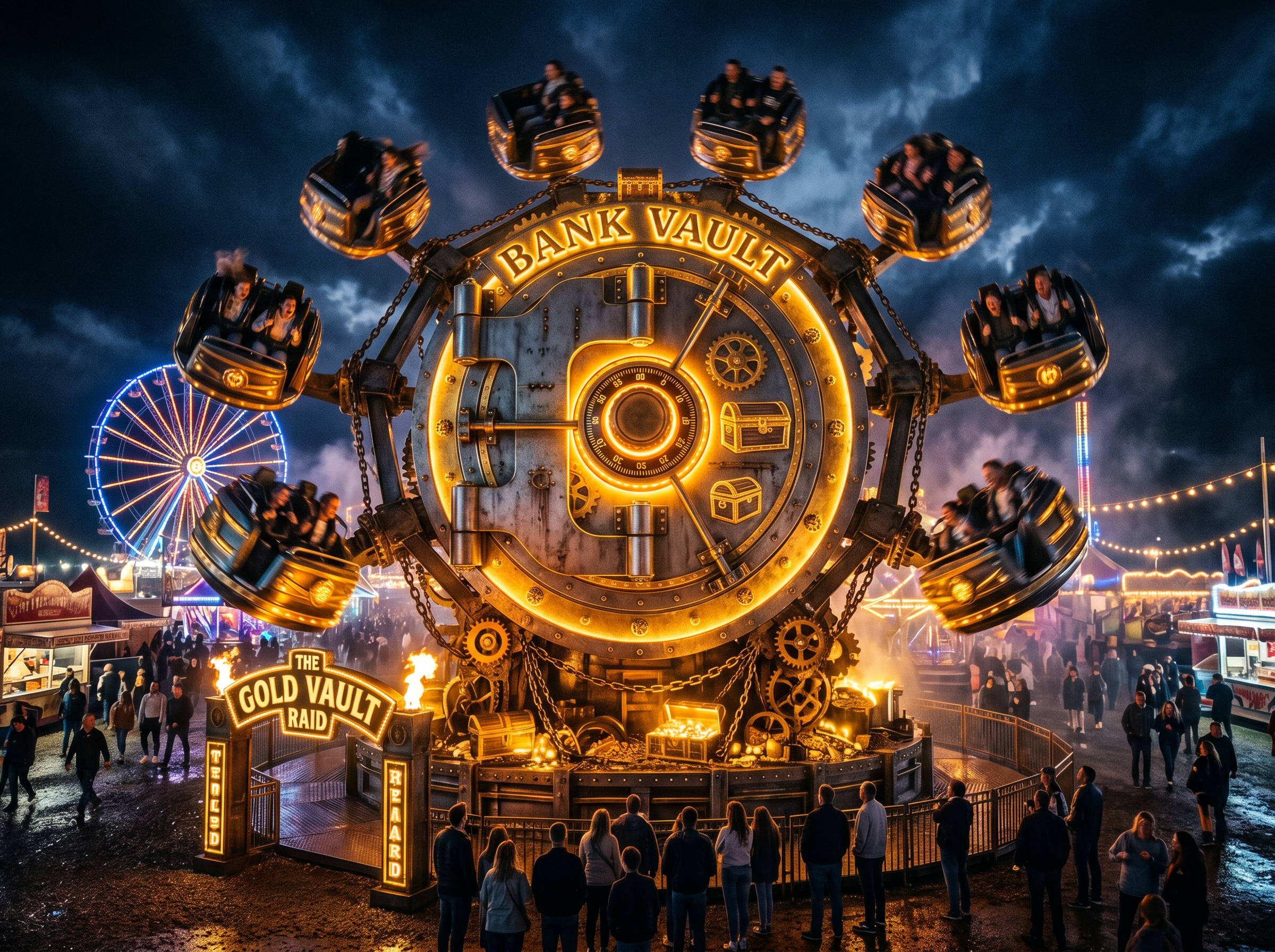 Trezor Quest spinning vault ride